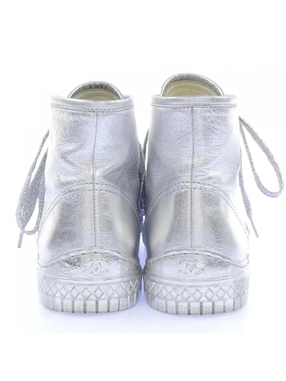 Chanel Sneakers Silver